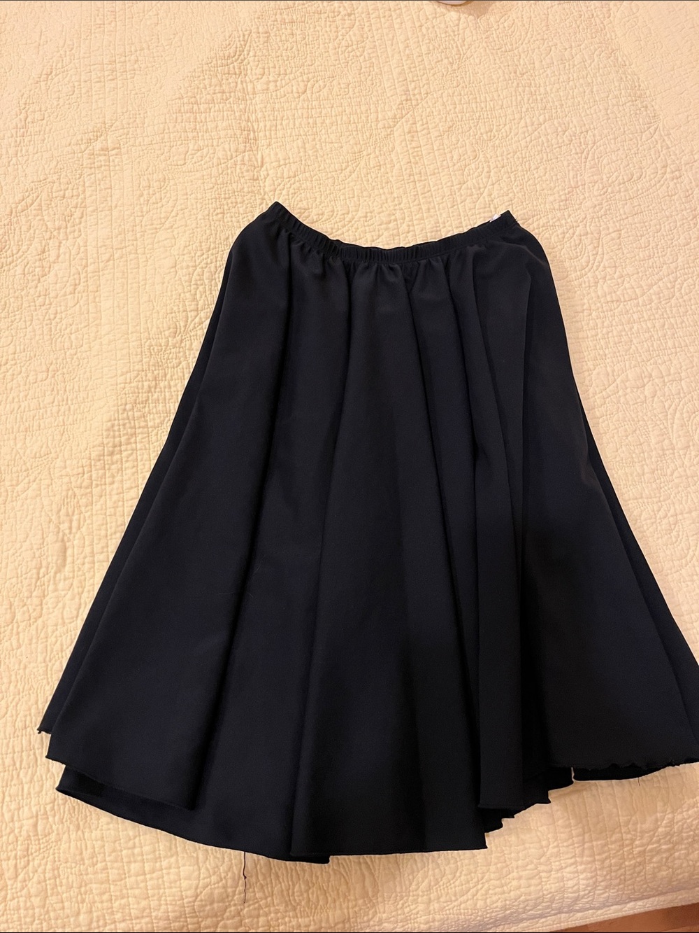 Women’s Black character Dance Circle Skirt with Elastic Waist
